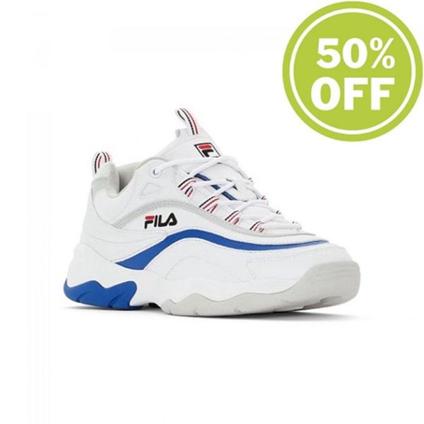 Zapatillas Fila Hombre Blancas / Azules / Moradas - Ray F Low - España 350972KIF